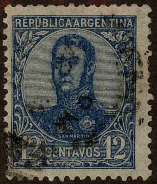 Front view of Argentina 153 collectors stamp