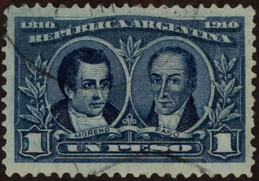 Front view of Argentina 172 collectors stamp