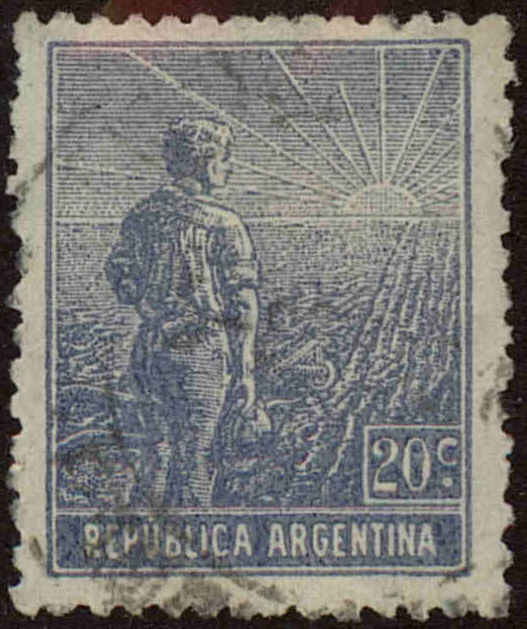 Front view of Argentina 197 collectors stamp