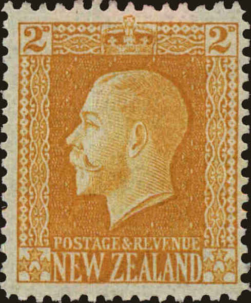 Front view of New Zealand 147 collectors stamp