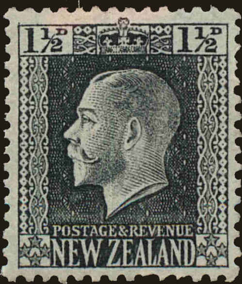 Front view of New Zealand 160 collectors stamp