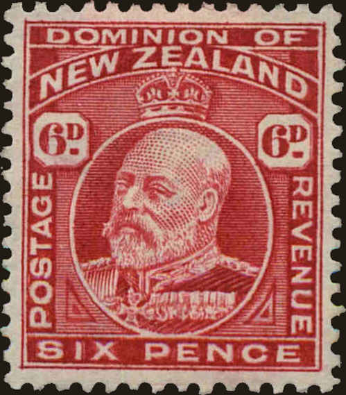 Front view of New Zealand 137 collectors stamp