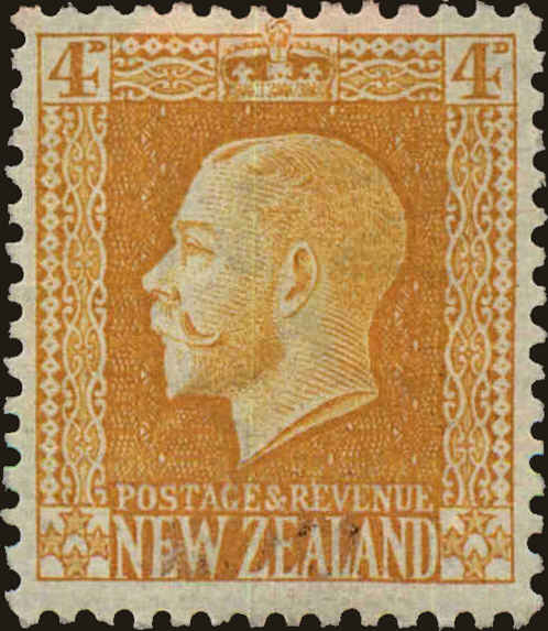 Front view of New Zealand 150 collectors stamp