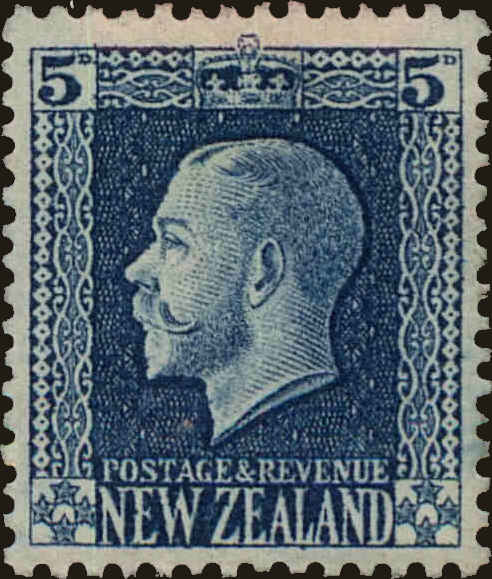 Front view of New Zealand 153a collectors stamp