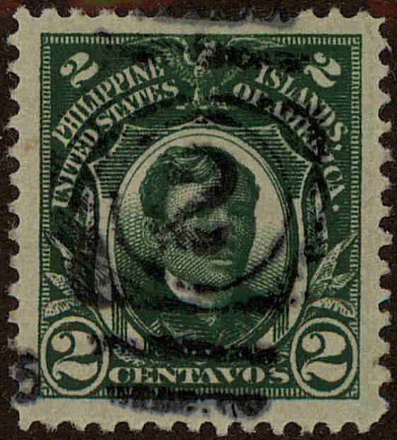 Front view of Philippines (US) 241 collectors stamp