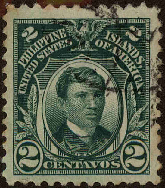 Front view of Philippines (US) 285 collectors stamp