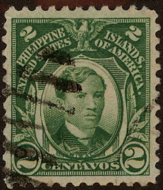 Front view of Philippines (US) 290 collectors stamp