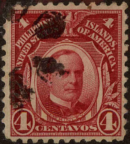 Front view of Philippines (US) 291 collectors stamp