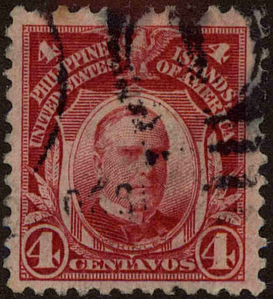 Front view of Philippines (US) 291 collectors stamp