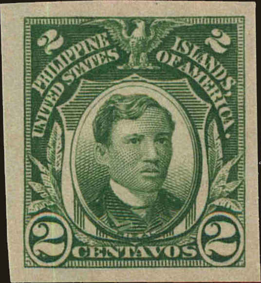 Front view of Philippines (US) 340 collectors stamp