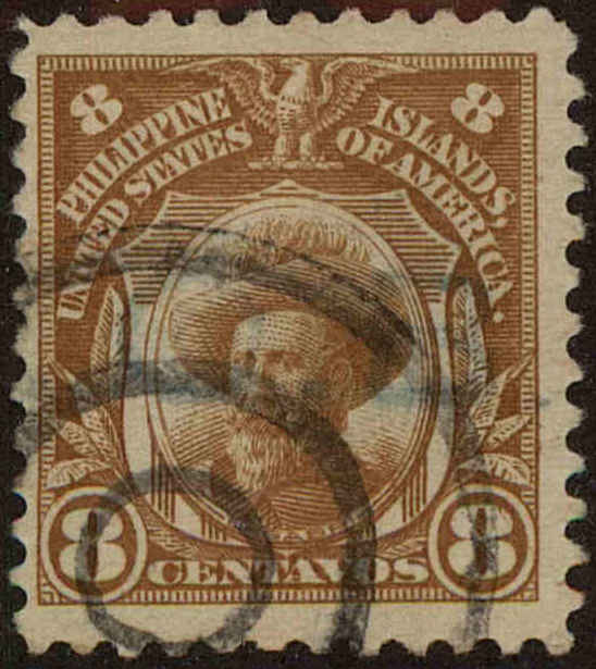 Front view of Philippines (US) 293 collectors stamp