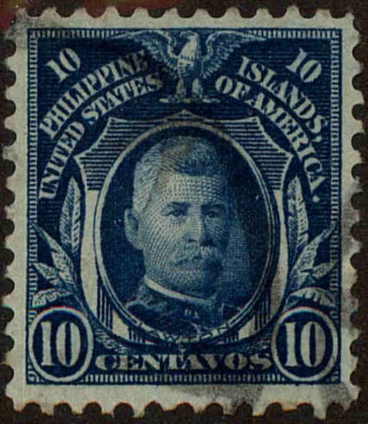 Front view of Philippines (US) 294 collectors stamp