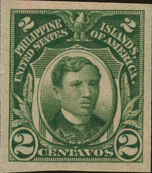 Front view of Philippines (US) 340 collectors stamp