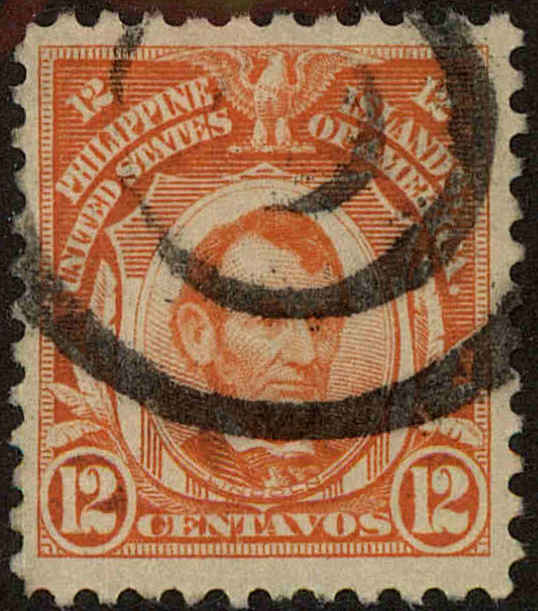 Front view of Philippines (US) 295 collectors stamp