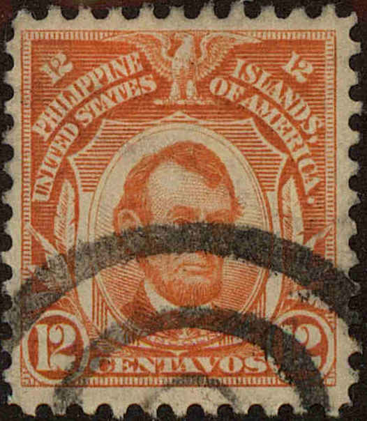 Front view of Philippines (US) 295 collectors stamp