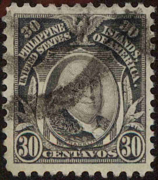 Front view of Philippines (US) 299 collectors stamp