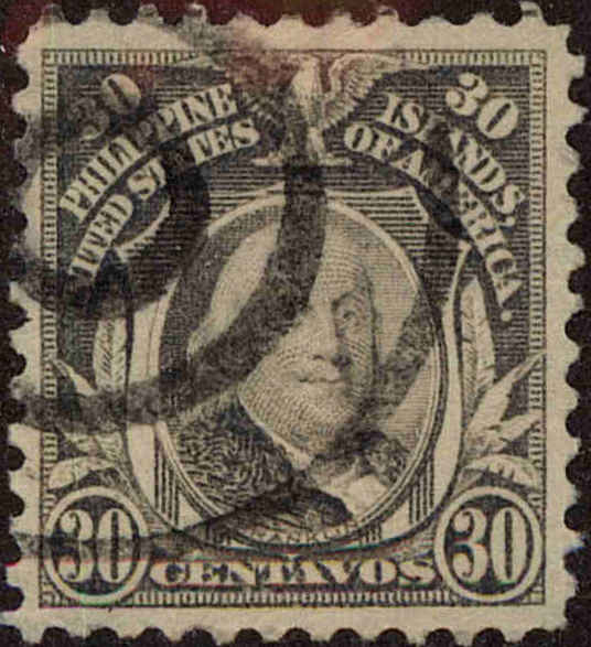 Front view of Philippines (US) 299 collectors stamp