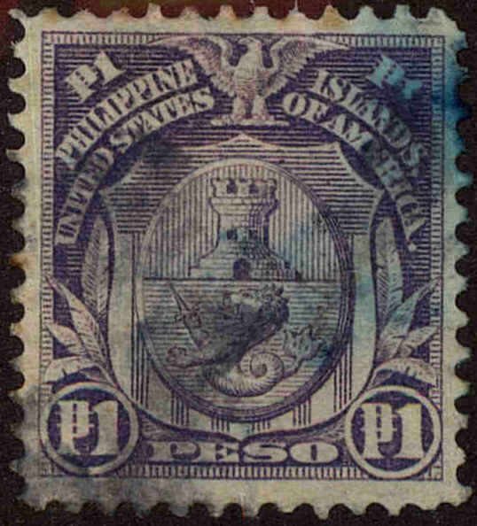 Front view of Philippines (US) 300 collectors stamp