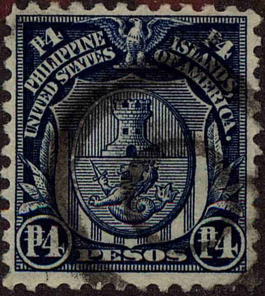 Front view of Philippines (US) 302a collectors stamp