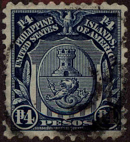 Front view of Philippines (US) 302a collectors stamp