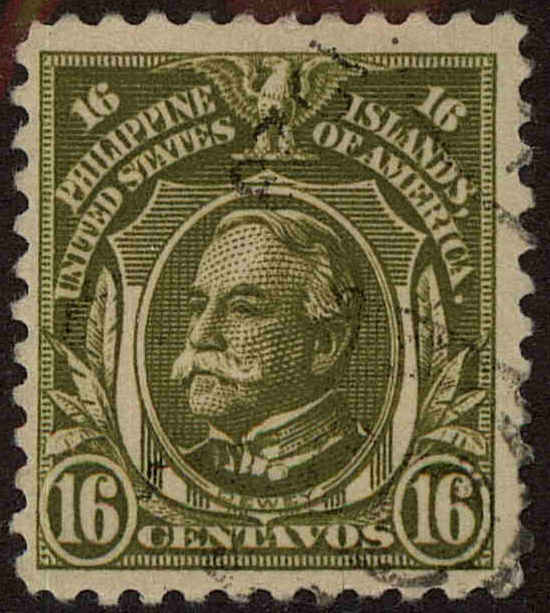 Front view of Philippines (US) 302a collectors stamp