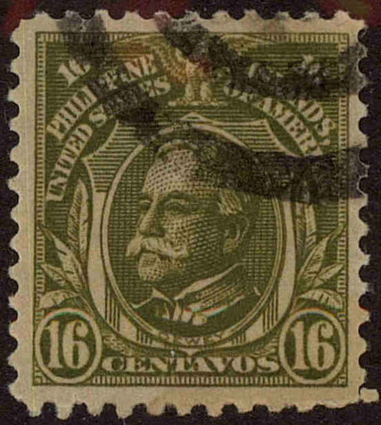 Front view of Philippines (US) 302a collectors stamp