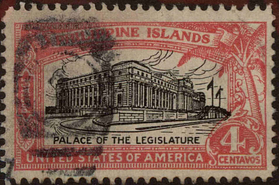 Front view of Philippines (US) 320 collectors stamp