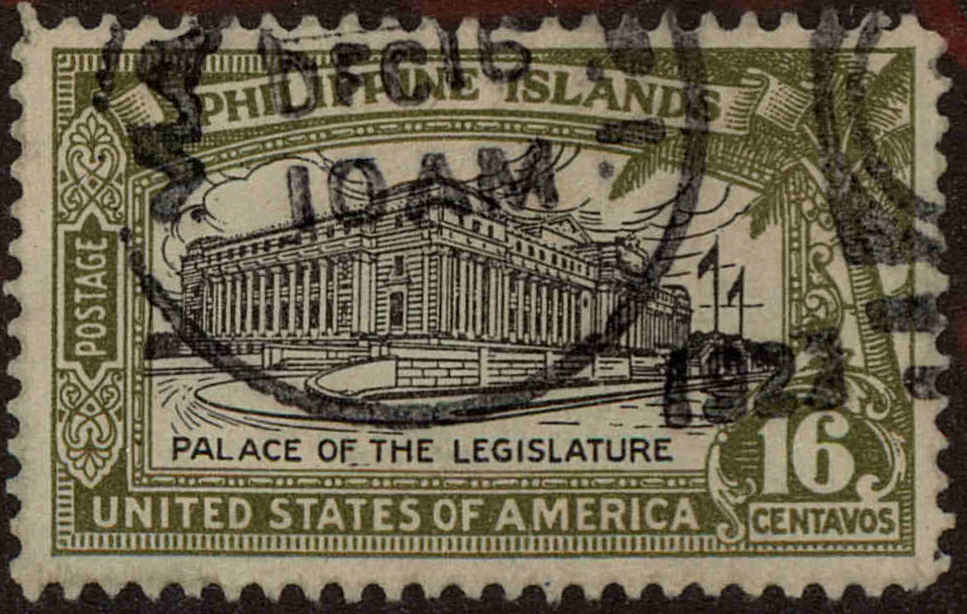 Front view of Philippines (US) 321 collectors stamp