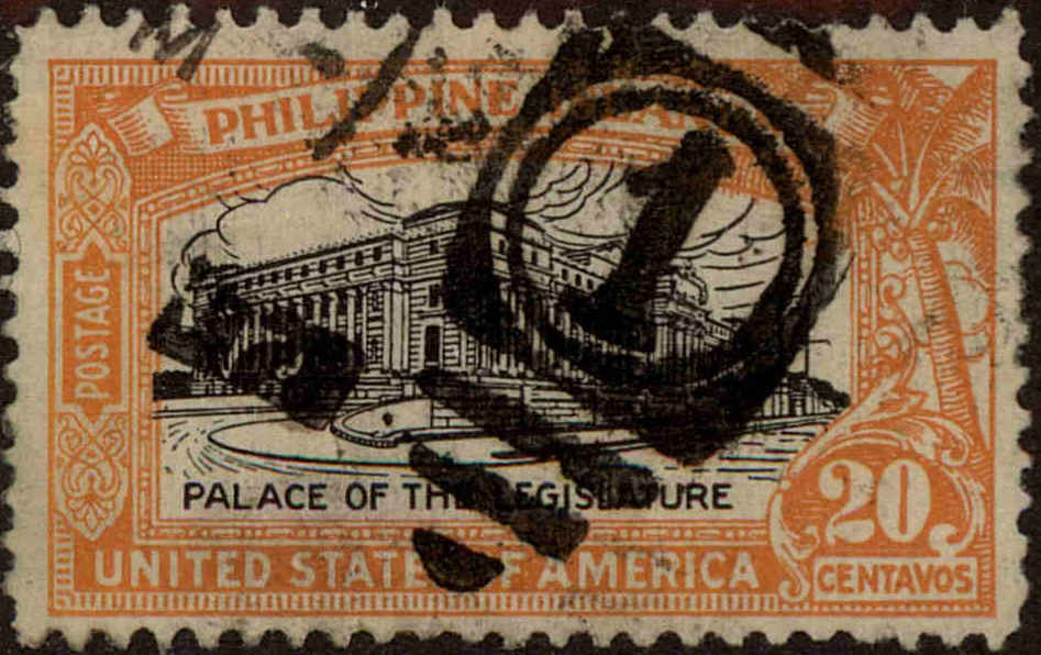 Front view of Philippines (US) 323 collectors stamp