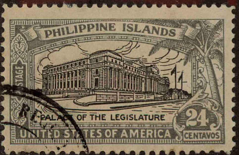 Front view of Philippines (US) 324 collectors stamp