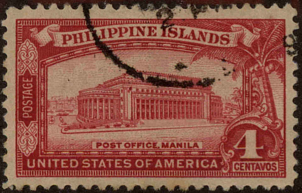 Front view of Philippines (US) 355 collectors stamp