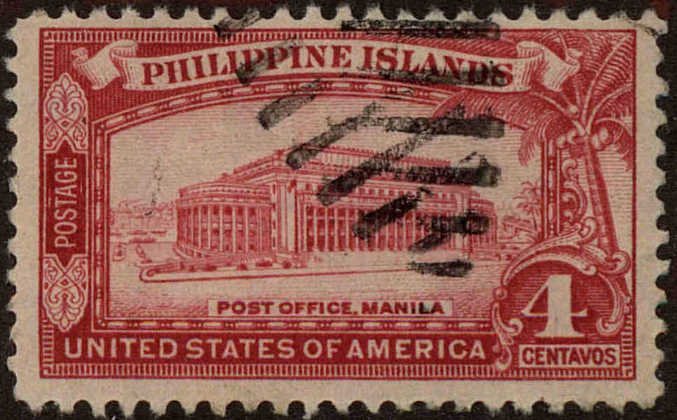 Front view of Philippines (US) 355 collectors stamp