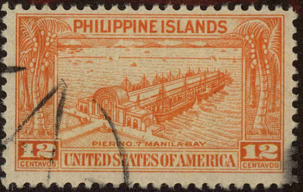 Front view of Philippines (US) 356 collectors stamp
