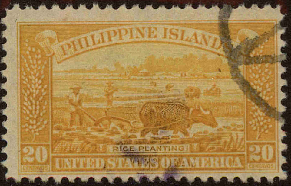 Front view of Philippines (US) 358 collectors stamp