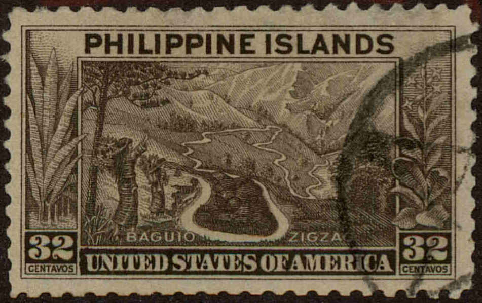 Front view of Philippines (US) 360 collectors stamp