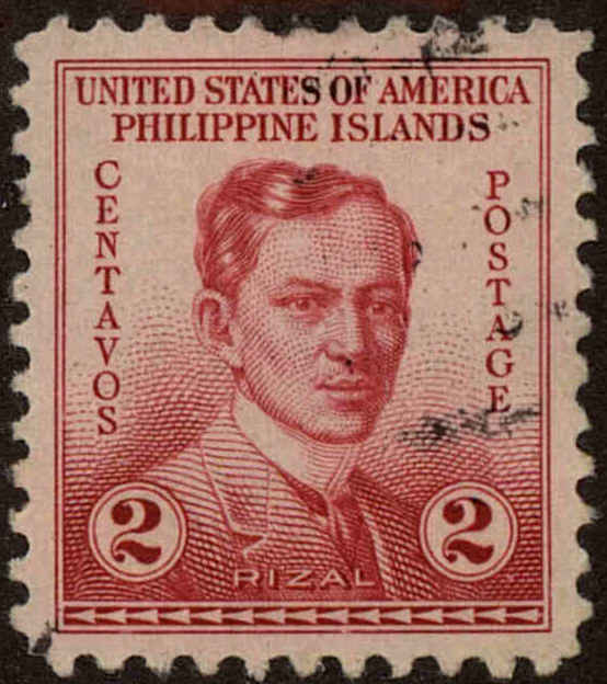 Front view of Philippines (US) 383 collectors stamp