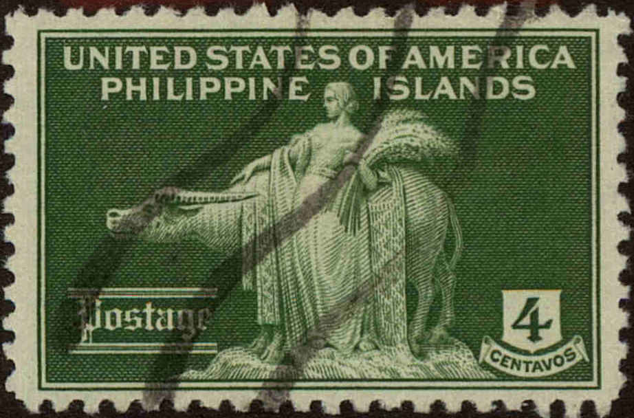 Front view of Philippines (US) 384 collectors stamp