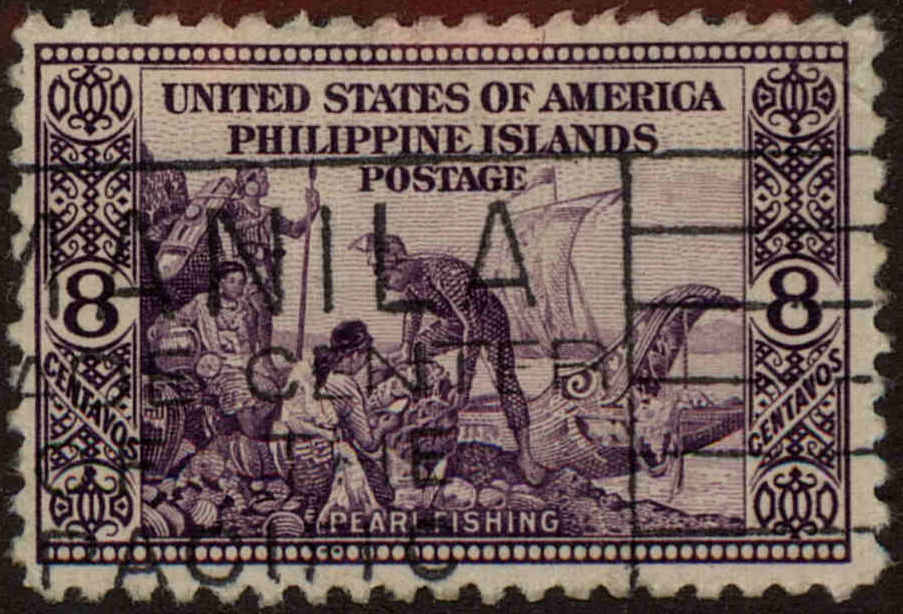 Front view of Philippines (US) 386 collectors stamp