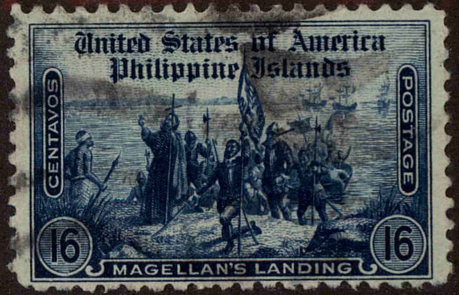 Front view of Philippines (US) 389 collectors stamp