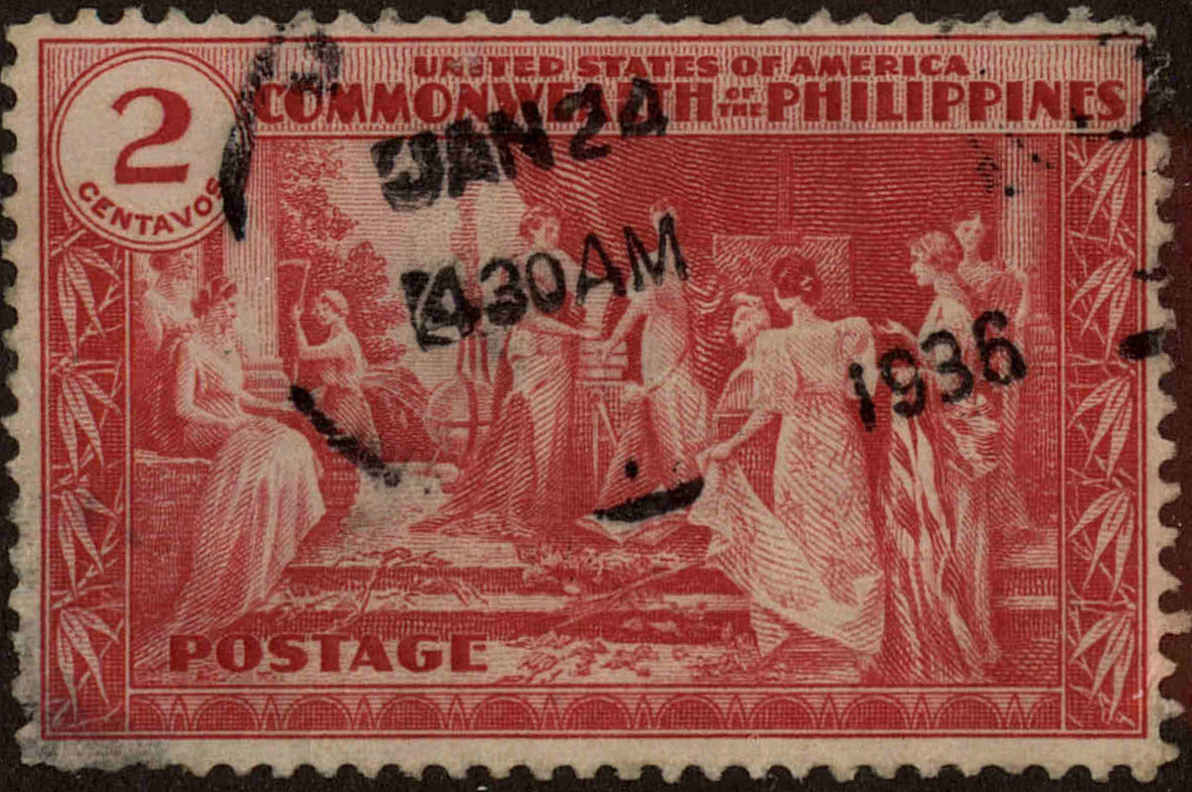 Front view of Philippines (US) 397 collectors stamp