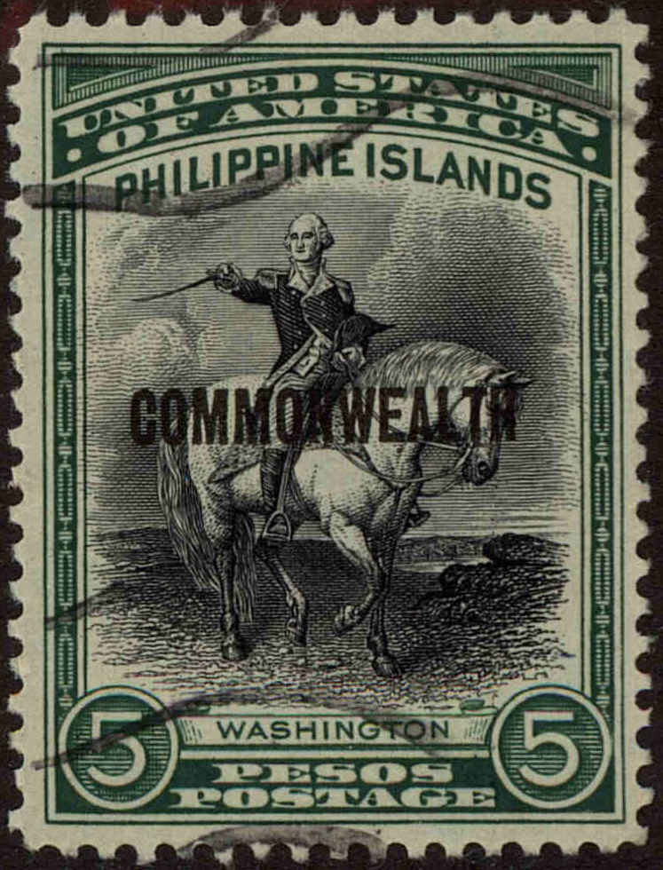 Front view of Philippines (US) 424 collectors stamp