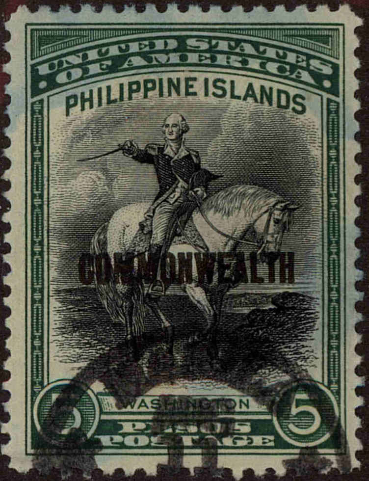 Front view of Philippines (US) 424 collectors stamp