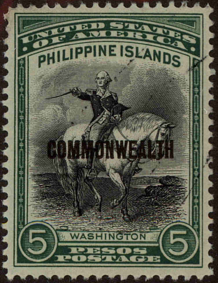 Front view of Philippines (US) 424 collectors stamp