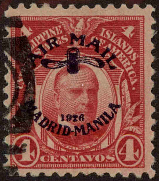 Front view of Philippines (US) C2 collectors stamp