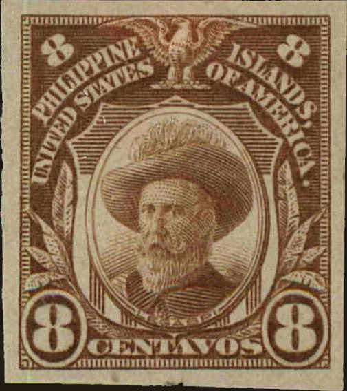 Front view of Philippines (US) 343 collectors stamp