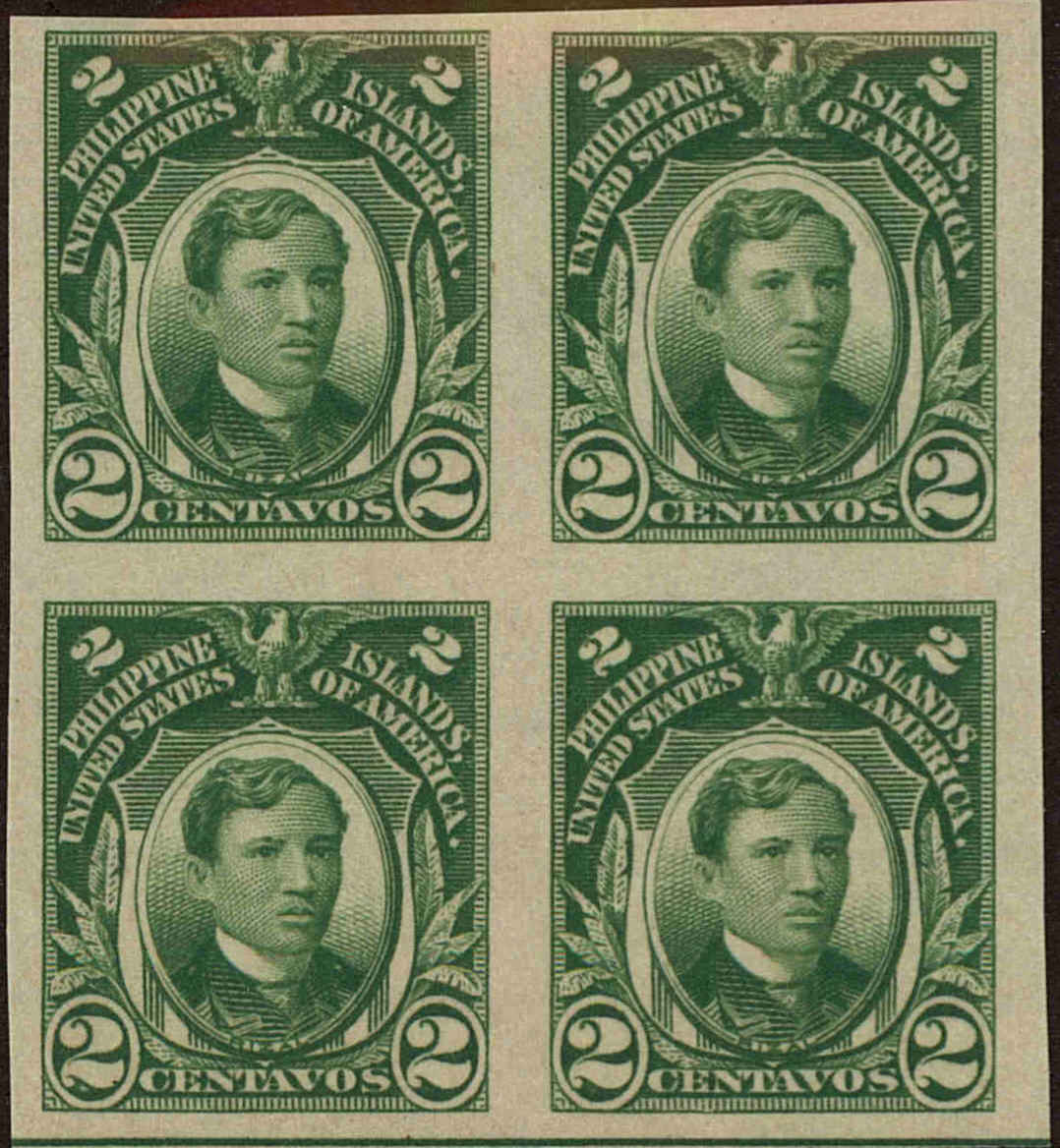 Front view of Philippines (US) 340 collectors stamp