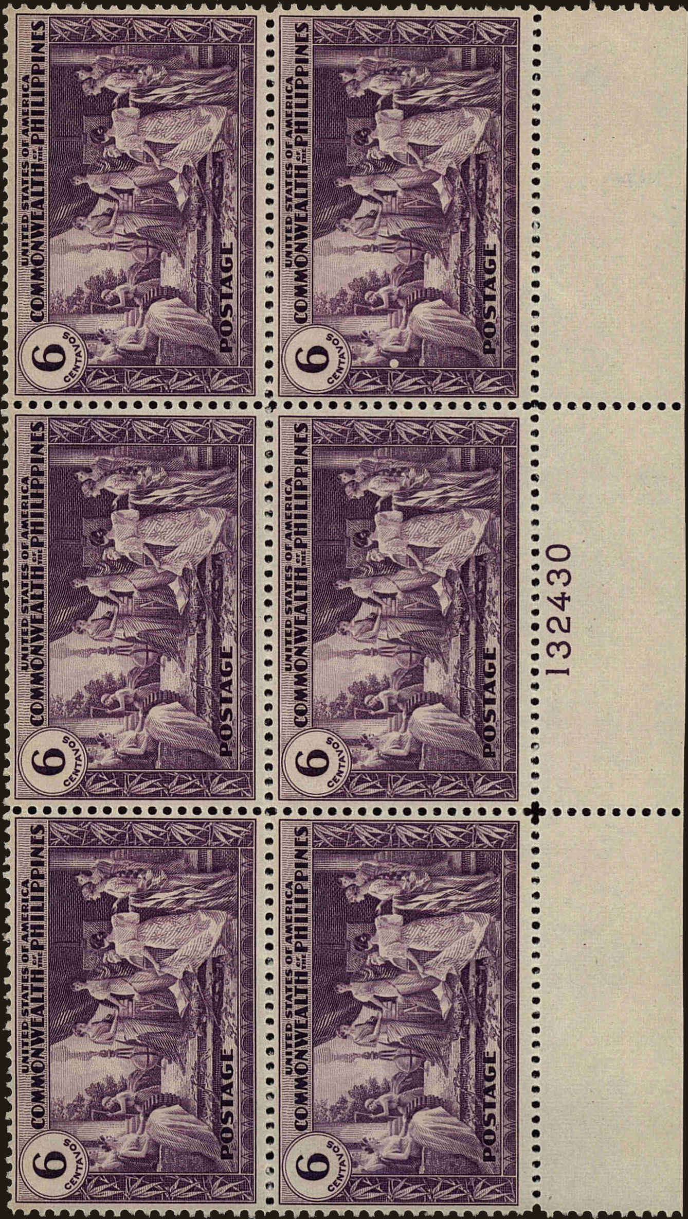 Front view of Philippines (US) 398 collectors stamp