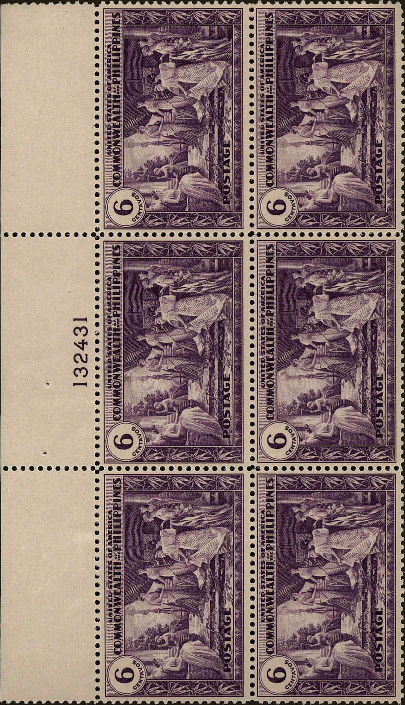 Front view of Philippines (US) 398 collectors stamp