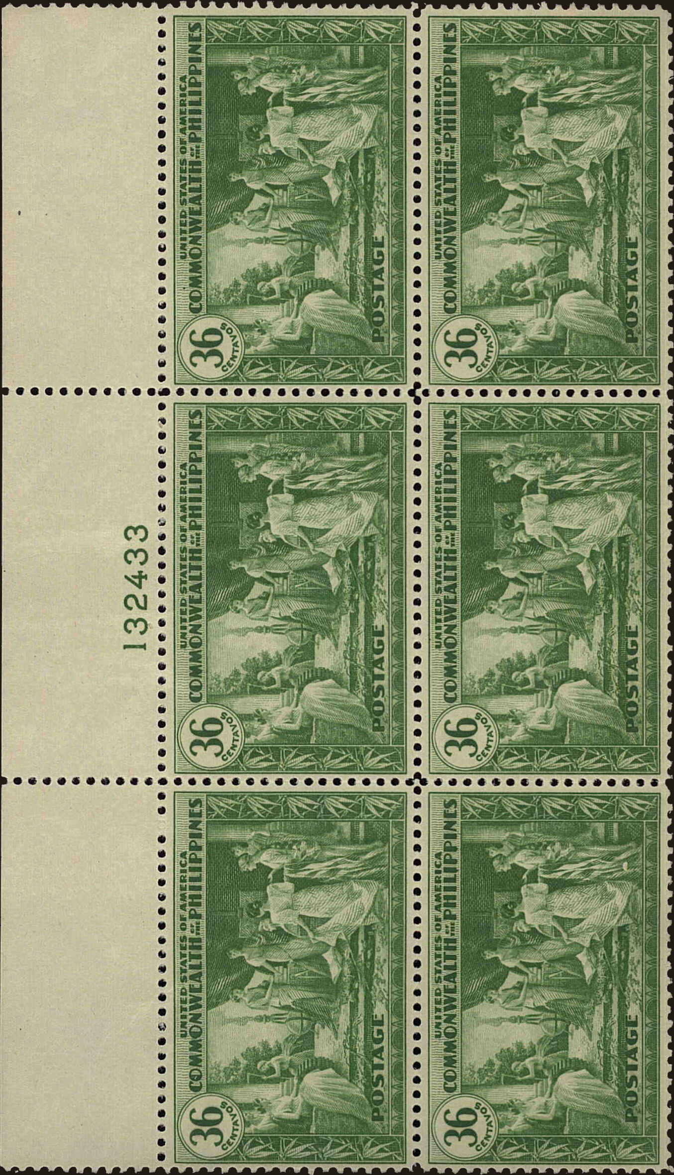 Front view of Philippines (US) 400 collectors stamp