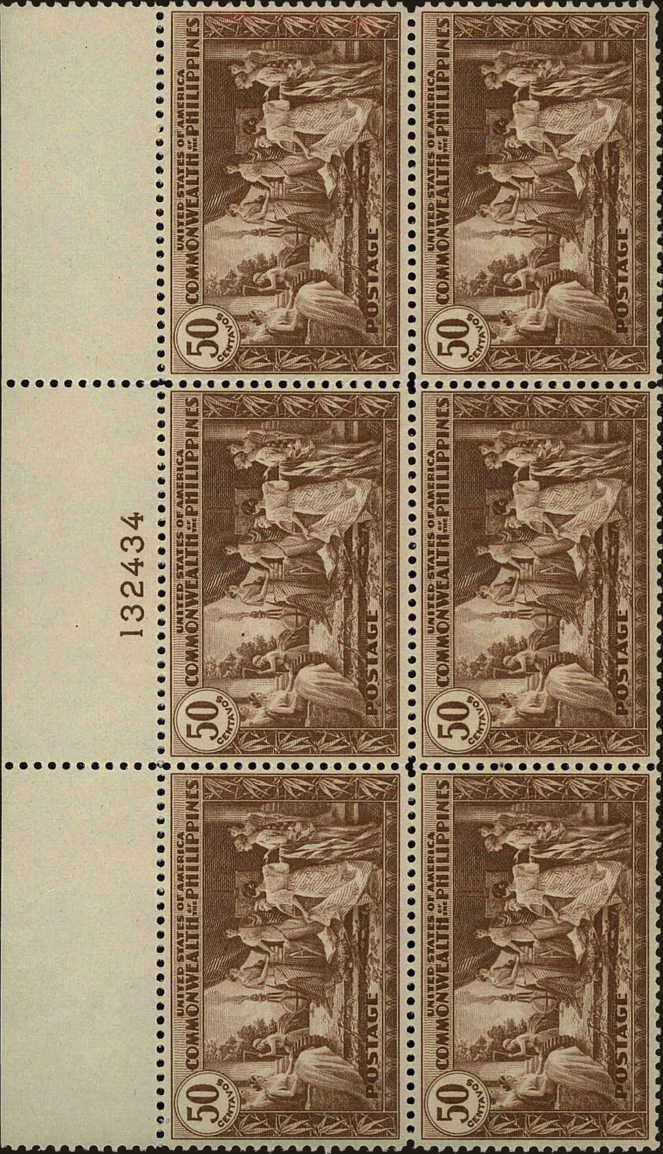 Front view of Philippines (US) 401 collectors stamp